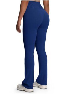 Flare Leggings High Waisted Tummy Control Yoga Pants Nylon Spandex